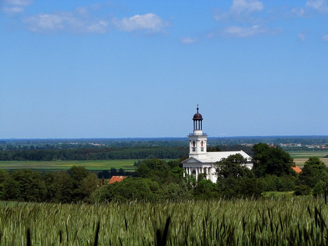35 Brzóstków.jpg - 35 Brzóstków. Kościół parafialny z 1839 r. p. w. Jana Chrciciela