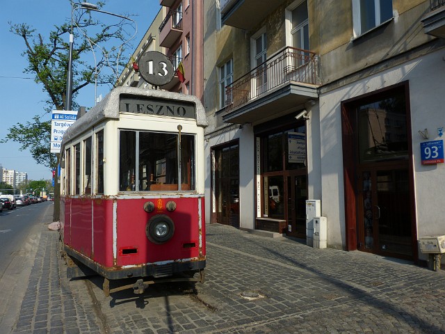 008 .JPG - 008 Tramwaj nr 13 jadący przed wojną na Leszno, dzisiaj – Al. Solidarności